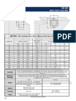 Metric Fasteners - DIN 985 Nylon Insert Stop Nuts - Dimensions