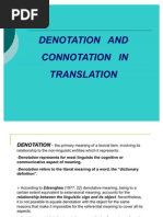 Denotation and Connotation