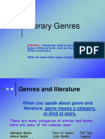 Literary Genres Lesson Plan