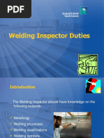 ARAMCO-Welding Inspector Duties