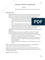 Resumen Legislación y Ejercicio Profesional - UdeMM 1er Parcial 2019