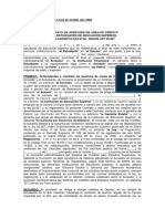 Contrato Apertura Linea de Credito Año 2009 PDF