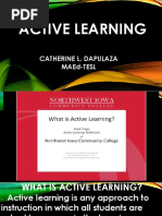 Active Learning: Catherine L. Dapulaza Maed-Tesl