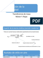 Estimación de La Difusividad