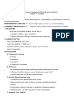 Semi-Detailed Lesson Plan in Automotive Battery