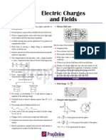 Electric Charges and Fields