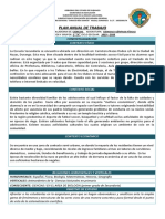 Plan Anual de Trabajo 2019 - 2020 Fisica