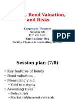 Bonds, Bond Valuation, Interest Rates - Session 7 - 8