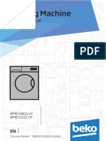 Beko WMB 51021 Manual