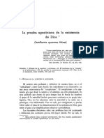 Lope Cilleruelo, La Prueba Agustiniana de La Existencia de Dios