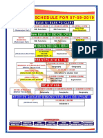 Ameerpet Schedule For 07-09-2019: New Batch For BANK PO/CLERK