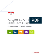 Comptia A 220 1001 Exam Objectives (3 0)