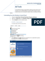 Uninstall Procedures For Field Tools