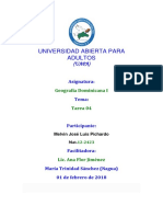 TAREA No IV Geografía Dominicana I