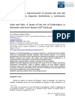 De Oro y Sedas. Aproximación Al Estudio Del Arte Del Bordado en Espacions Domesticos y Cortesanos Del Siglo XVI PDF