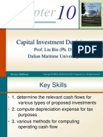 Capital Investment Decisions: Prof. Liu Bin (Ph. D) Dalian Maritime University