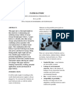 Paper Battery: Sofiya Gulmahar.M & Subhamathi.A.S.F III Rd. Year EEE Psna College of Engineering and Technology