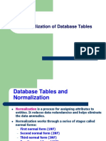 Normalization of Database Tables