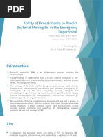 Ability of Procalcitonin To Predict Bacterial Meningitis