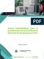 Anexo 3 Metodologia para La Actualizacion de La Clasificación Nacional de Ocupaciones