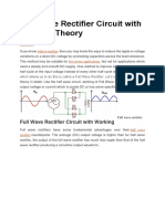 Full Wave Rectifier Circuit With Working