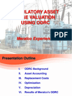 Regulatory Asset Base Valuation Using Odrc: Meralco Experience