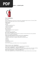 Types of Fire Extinguishers