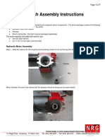 Hydraulic Winch Assembly Instructions: The Tools Required (Included With Winch) Are