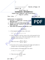 Engineering Maths Mid Sem 1st Year