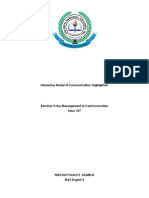 Interactive Model of Communication: Highlighted