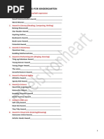 List of Performance and Character Traits Award For Kindergarten-Mhels Ironheart - Docx Version 1