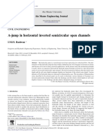 A-Jump in Horizontal Inverted Semicircular Open Channels: Ain Shams Engineering Journal