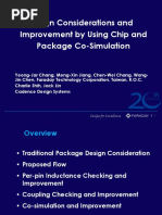 Design Considerations and Improvement by Using Chip and Package Co-Simulation