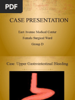 Case Presentation: East Avenue Medical Center Female Surgical Ward Group D