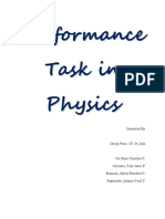 Physics Performance Task