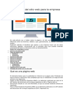 Importancia Del Sitio Web para La Empresa