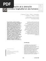 Determinación de La Aberración Cromática Longitudinal en Ojos Humanos PDF