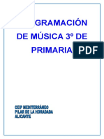 Programación 3º Música