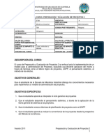 Programa Curso Proyectos 2 PDF