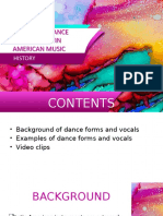 Vocal and Dance Forms of Latin American Music