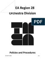 TMEA Region 28 Orchestra Policies and Procedures 2018 EDITED Fall 2018