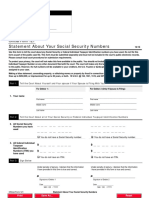 Statement About Your Social Security Numbers: Official Form 121