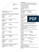 GRADE IV Science Quiz