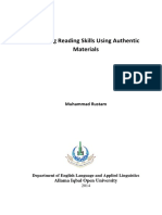 Teaching Reading Skills Using Authentic Materials: Muhammad Rustam