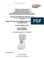 Proceso Tecnologico de La Licuadora