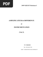 Amplicateur de Difference Et Instrumentation PDF