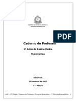 AAP - Recomendações de Matemática - 1 Série Do Ensino Médio 3bim