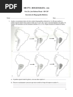 Exercicio de Biogeografia Histórica