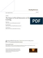 The Impact of Social Interaction On Student Learning PDF