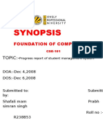 Synopsis: Foundation of Computing